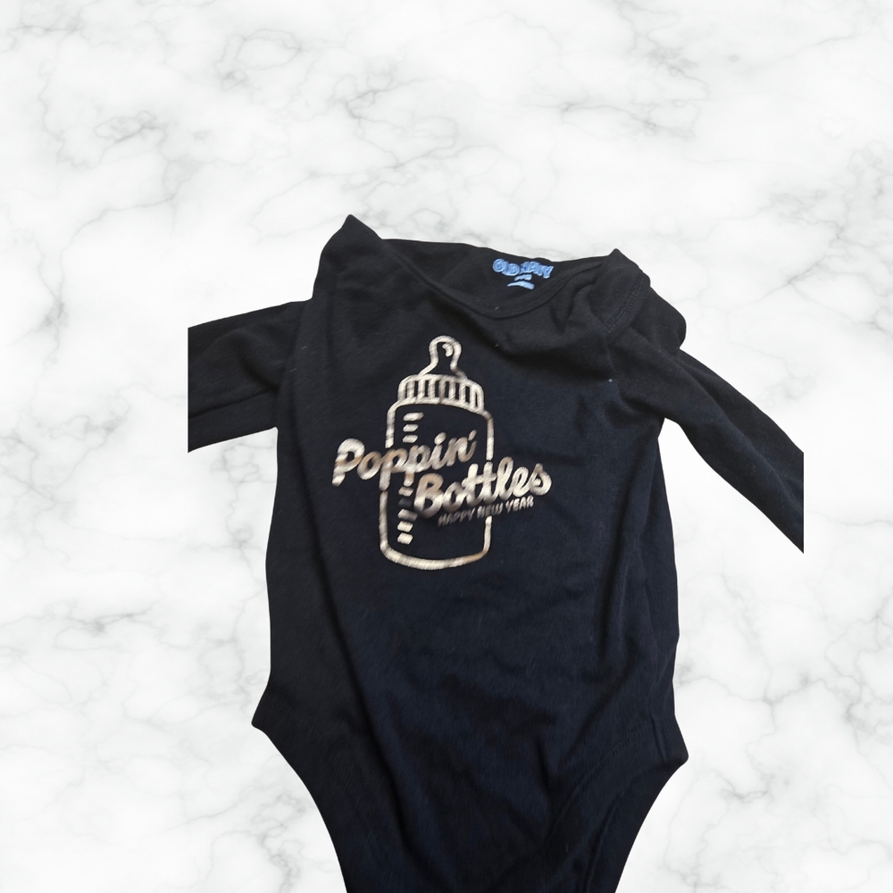 NEW YEARS THEMED BABY ONESIE